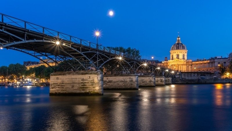 pont-des-arts-de-nuit-paris-croisiere-seine Cruise on the Seine in Paris 巴黎塞纳河游船