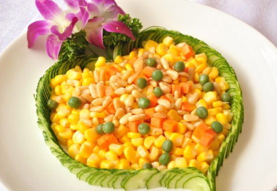 Chinese meals multicolored corn kernels-Chinese nutritious recipe for April 18