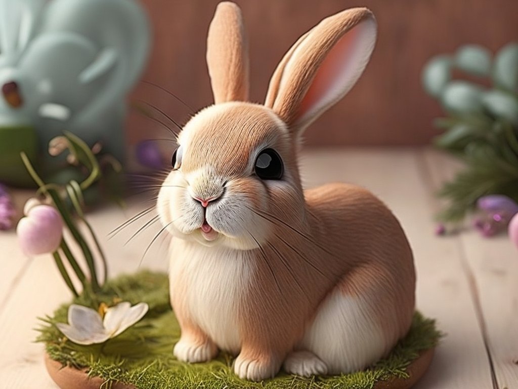 Leonardo_Creative_cute_Rabbitart_craft 拥抱善良属兔的特征 Rabbit Chinese Zodiac Personality