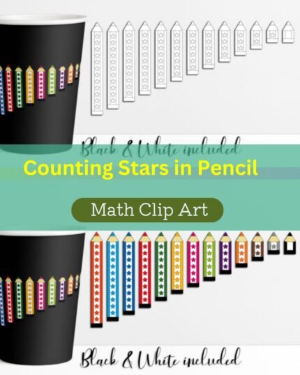 Counting Stars in Pencil Clip Art Chinese Food Binder Family wellness