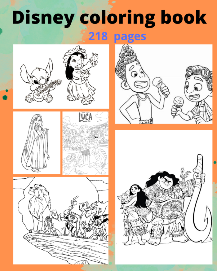 Printable coloring pages Disney binder 218 great drawings to print Pdf