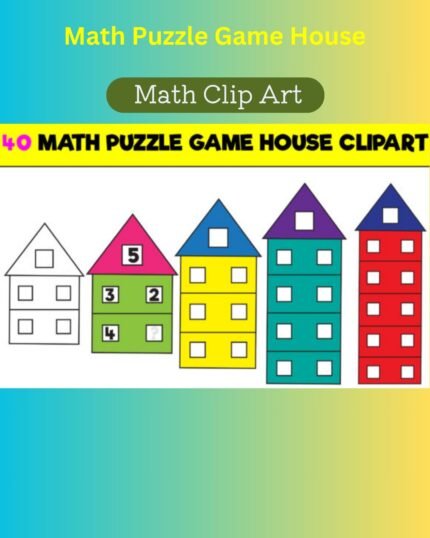 Math Puzzle Game House - Multiplication Math Clipart Chinese Food Binder Family wellness