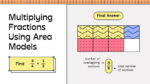Multiplication of Fractions Education Presentation in White Purple Yellow Simple Lined Style