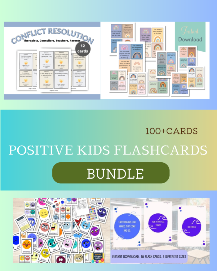 Positive Kids Flashcards Family wellness