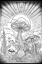 Psychedelic coloring book psychedelic trippy coloring pages