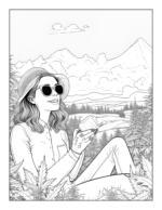 Stoner trippy coloring pages for adults stoner girl coloring book