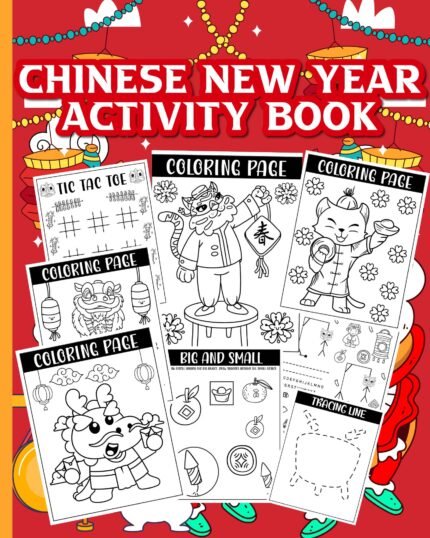 Chinese New Year Activity Book Coloring Sheets Pack Growth Smiles Happy family