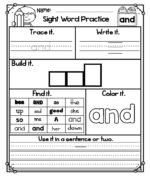 First Fry 100 Words Kindergarten Sight Word List sight-word-practice workbook_001 (6)