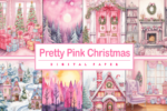 Pretty Pink Christmas Background