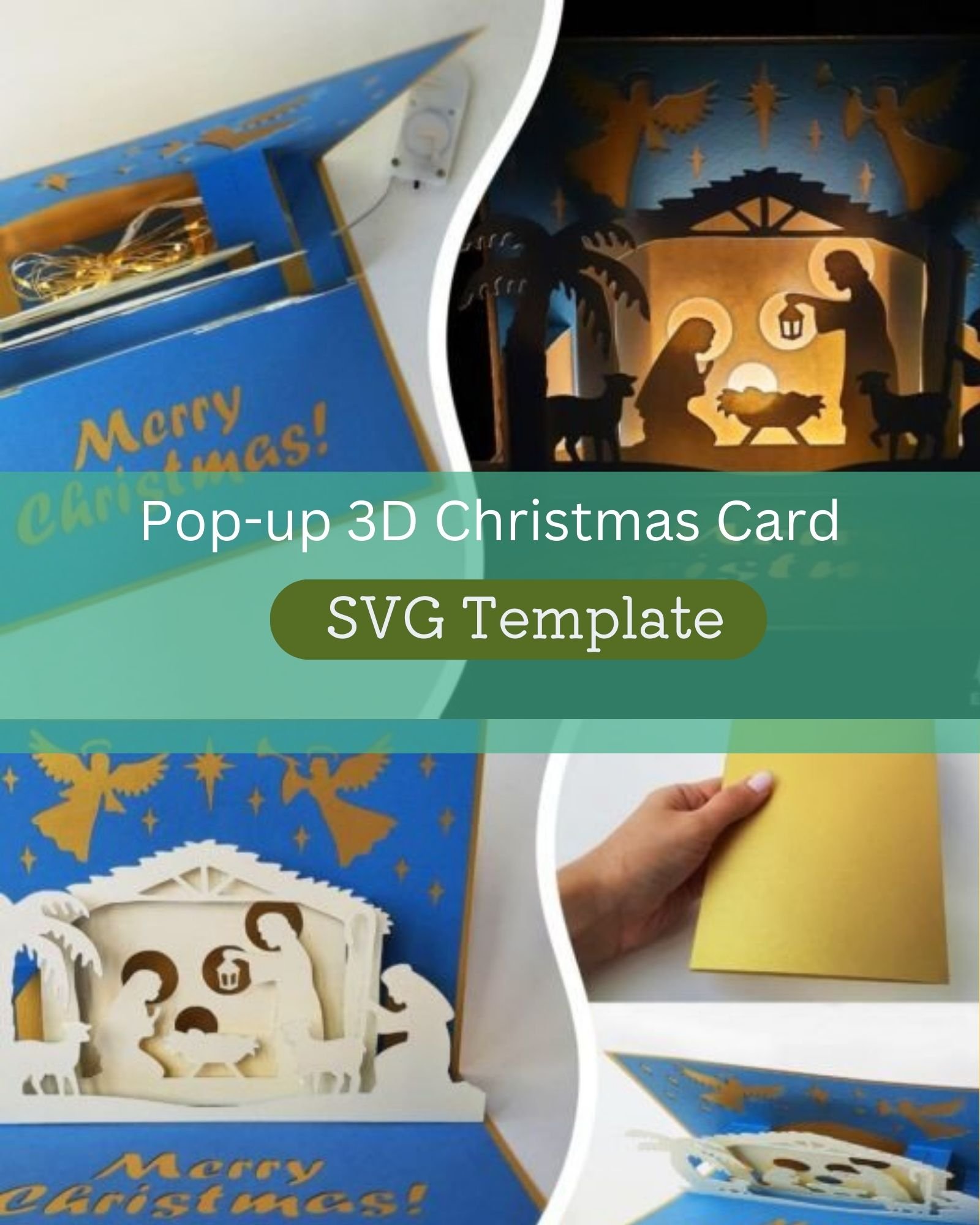 Printable 3D Christmas Cards Family wellness home Smiles