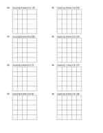 Math Worksheets Counting Table