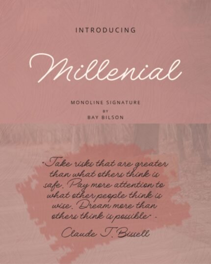 Millennial Font | Empower the Modern Family