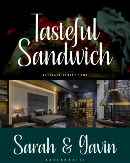 Tasteful Sandwich Font download Cool Fonts Growth family happines
