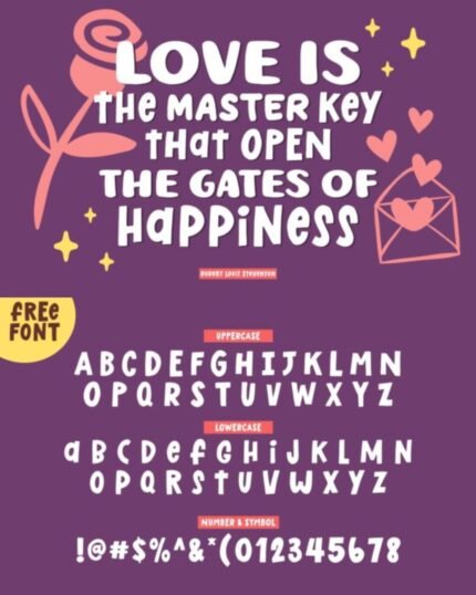The Most Beautiful Gift Font Download Growth Mindset family happines