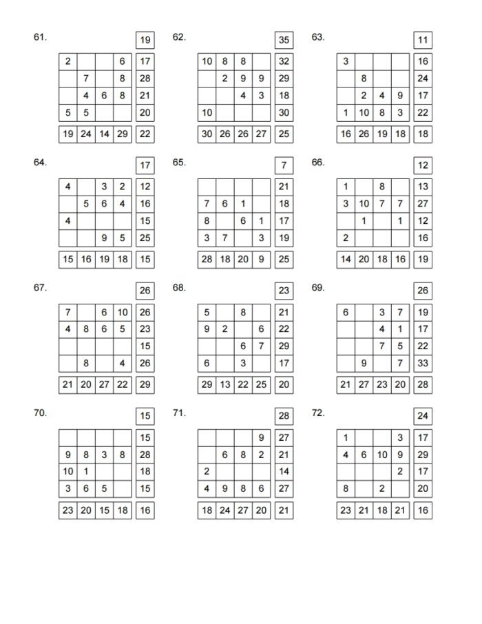 math worksheets Addition Boxes