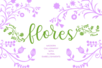 Flores Floral Font