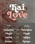 Kai Love font download best Cool Fonts Growth Mindset family happines