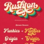 Rushton Font download best Cool Fonts Growth Mindset family happines